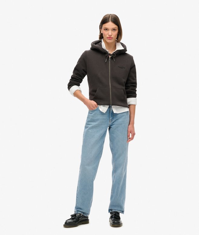 superdry Sudadera con capucha cremallera y logo Essential Oferta especial de fábrica