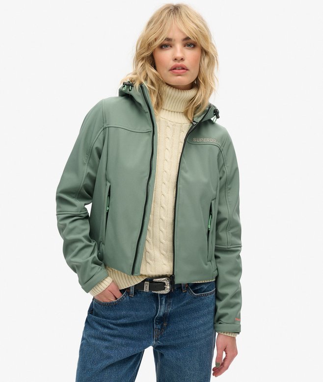 superdry Chaqueta con capucha de tejido softshell Trekker