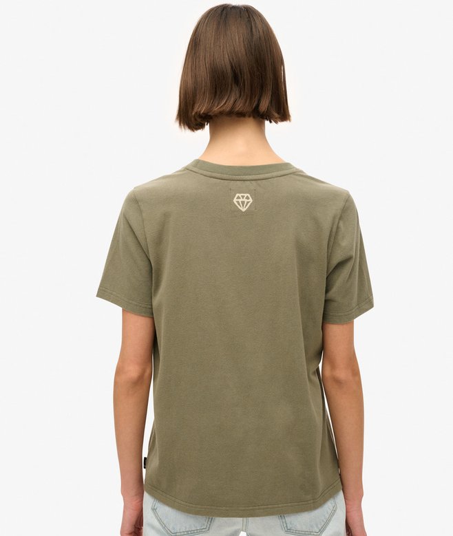 superdry Camiseta de corte relajado con motivo de tatuaje Script Grandes descuentos
