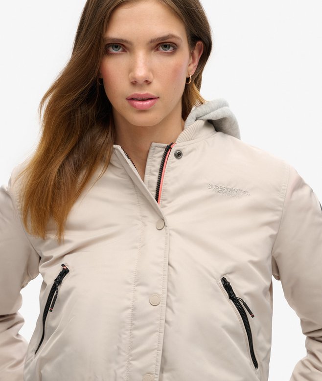 superdry Cazadora bómber con capucha Liquidación