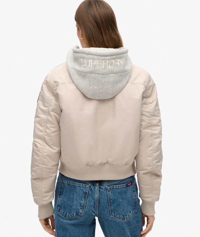 superdry Cazadora bómber con capucha Liquidación