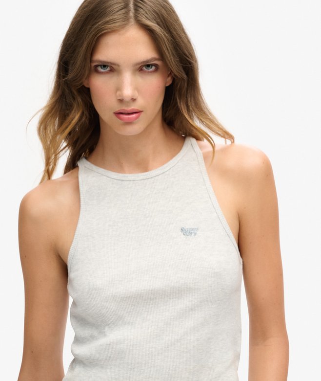 superdry Camiseta sin mangas con logo Essential y espalda olímpica Libre de impuestos