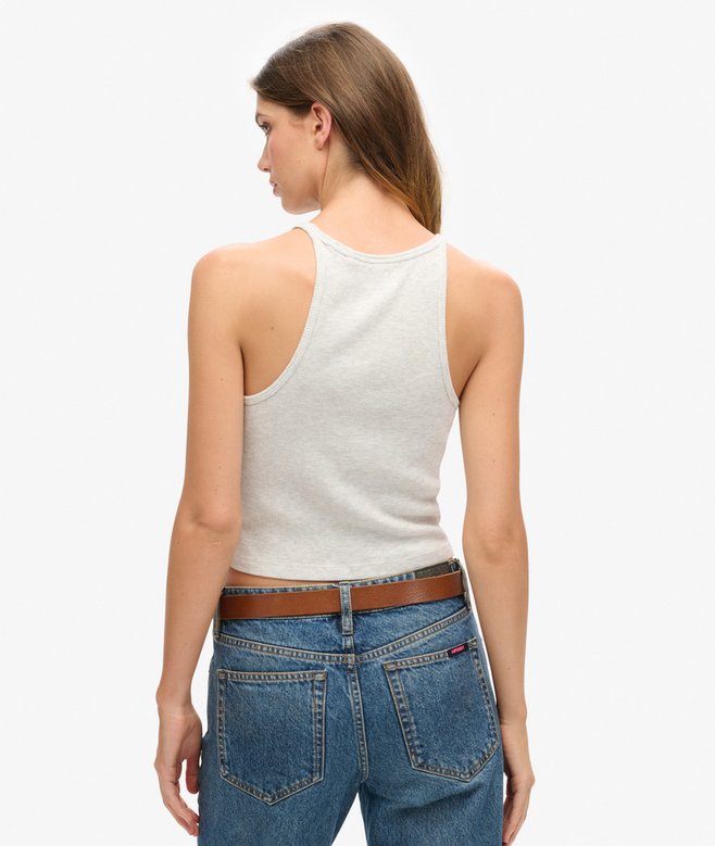superdry Camiseta sin mangas con logo Essential y espalda olímpica Libre de impuestos