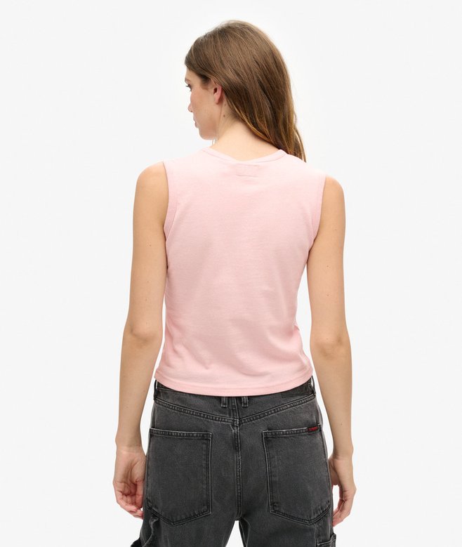 superdry Camiseta sin mangas ajustada con adornos Retro Ofertas de temporada