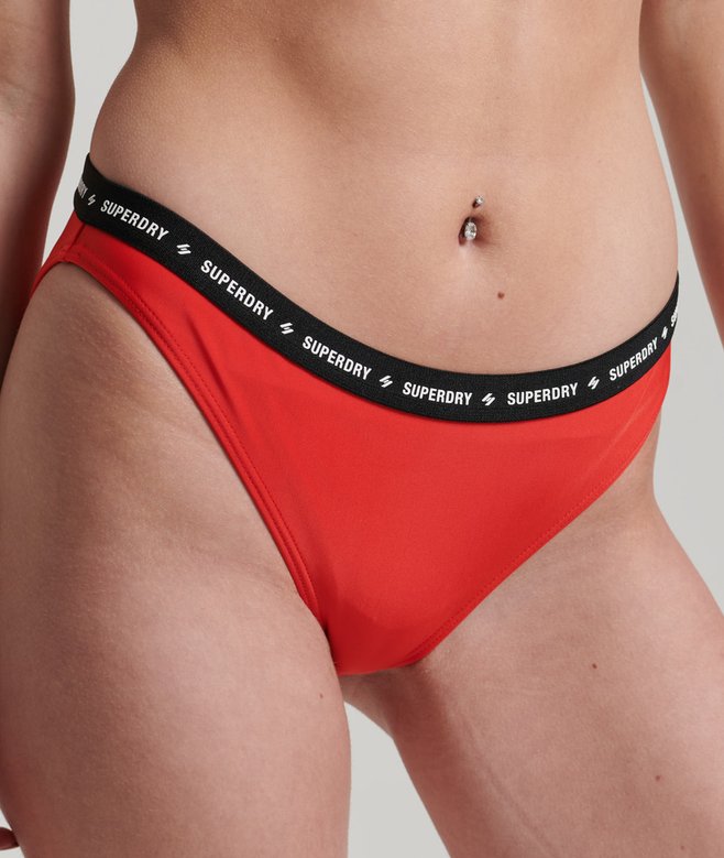 superdry Braguita de bikini elástica con micrologo Code Devoluciones gratuitas