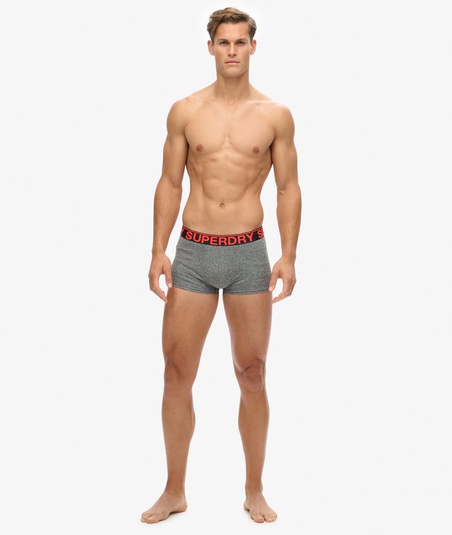 superdry Pack de tres calzoncillos de corte clásico de algodón orgánico Última moda