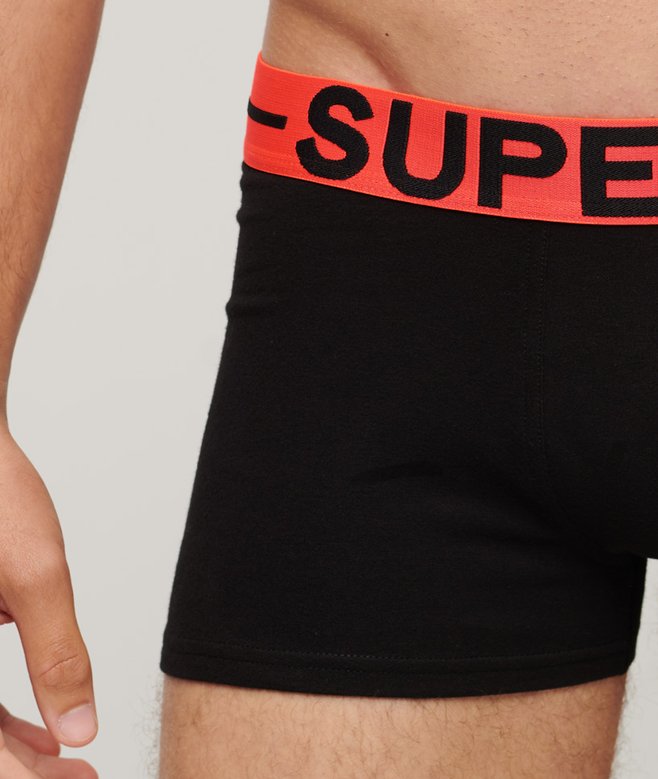 superdry Pack de tres calzoncillos de corte clásico de algodón orgánico Grandes ahorros