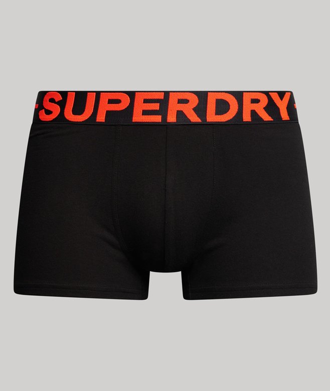 superdry Pack de tres calzoncillos de corte clásico de algodón orgánico Grandes ahorros