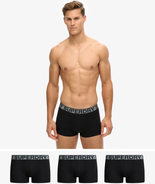 superdry Pack de tres calzoncillos de corte clásico de algodón orgánico Ofertas