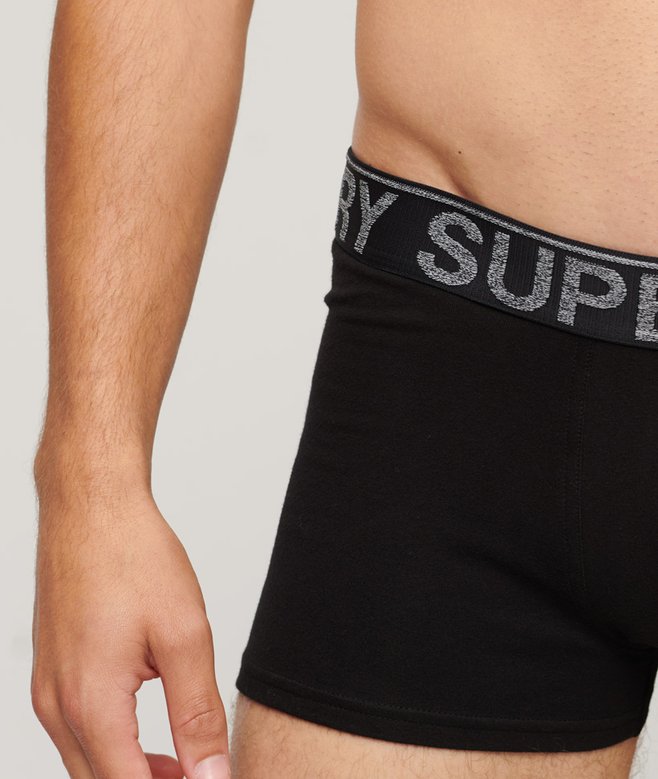 superdry Pack de tres calzoncillos de corte clásico de algodón orgánico Gran oferta