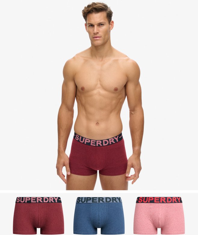superdry Pack de tres calzoncillos de corte clásico de algodón orgánico Ventas relámpago