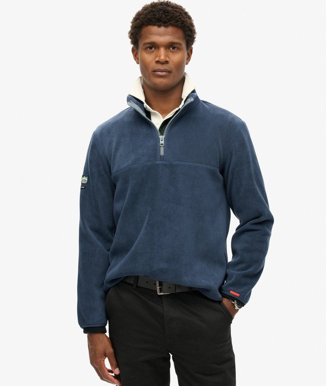 superdry Forro polar con media cremallera Active