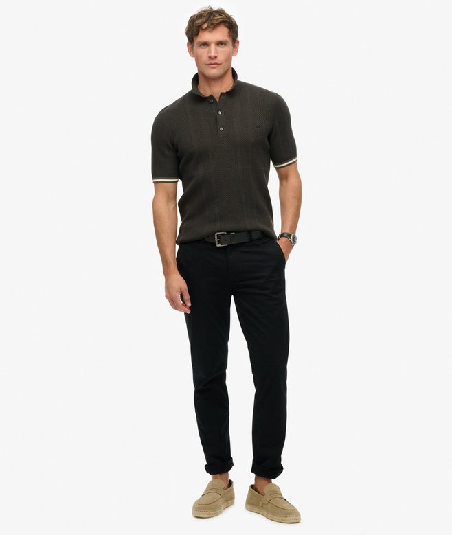 superdry Polo de punto texturizado de manga corta Promoción trimestral