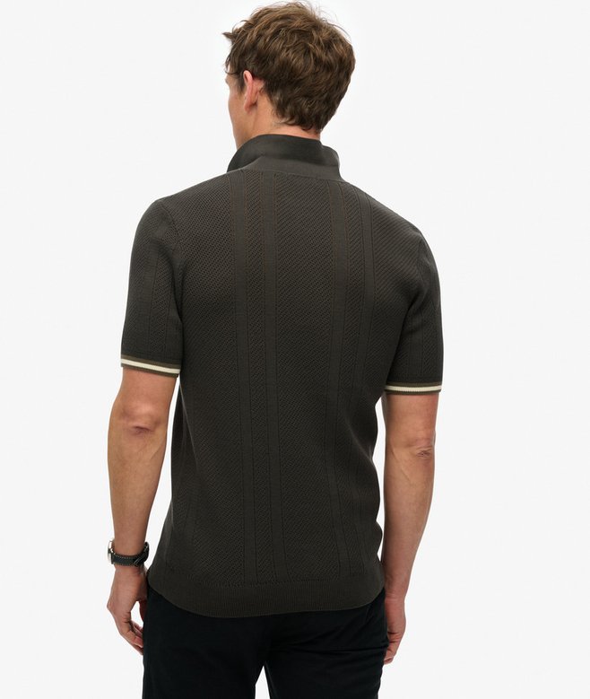superdry Polo de punto texturizado de manga corta Promoción trimestral
