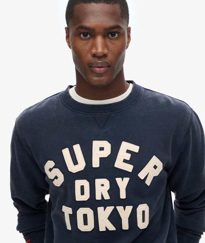 superdry Sudadera de cuello redondo Vintage Athletic Grandes descuentos