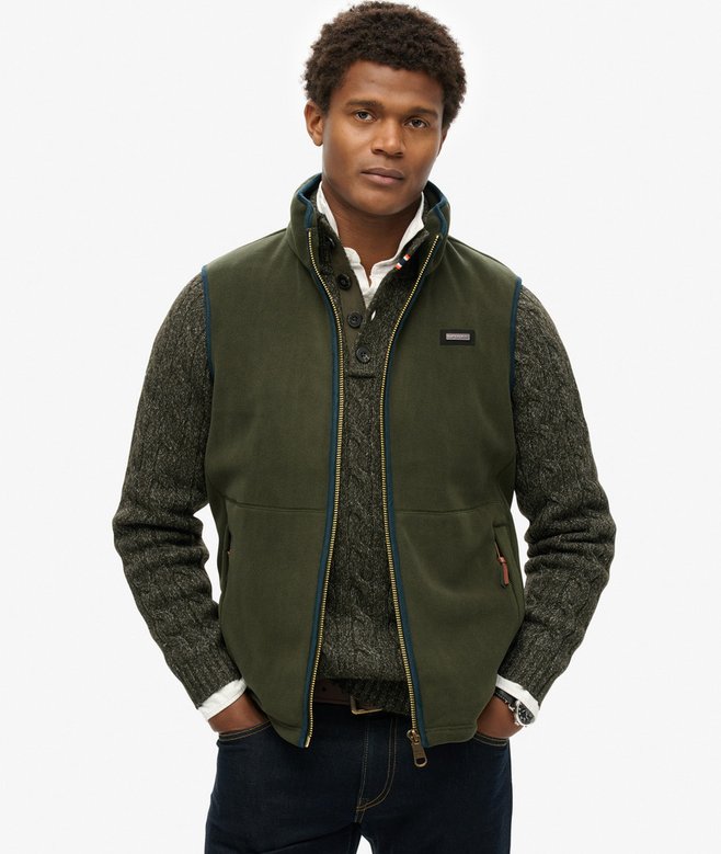 superdry Chaleco con forro polar Estate Última moda