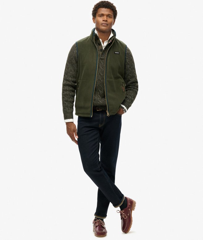 superdry Chaleco con forro polar Estate Última moda