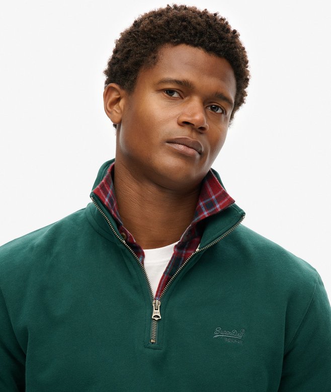 superdry Sudadera con cuello panadero con logotipo Essential Descuento por venta flash