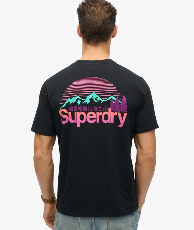 superdry Camiseta con logotipo Core Great Outdoors estampado en el pecho Rebajas baratas