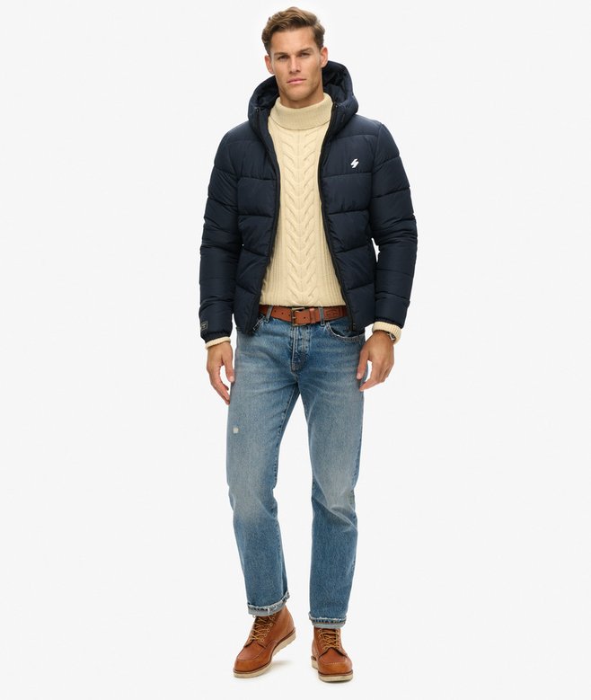 superdry Chaqueta acolchada con capucha Sports Descuento