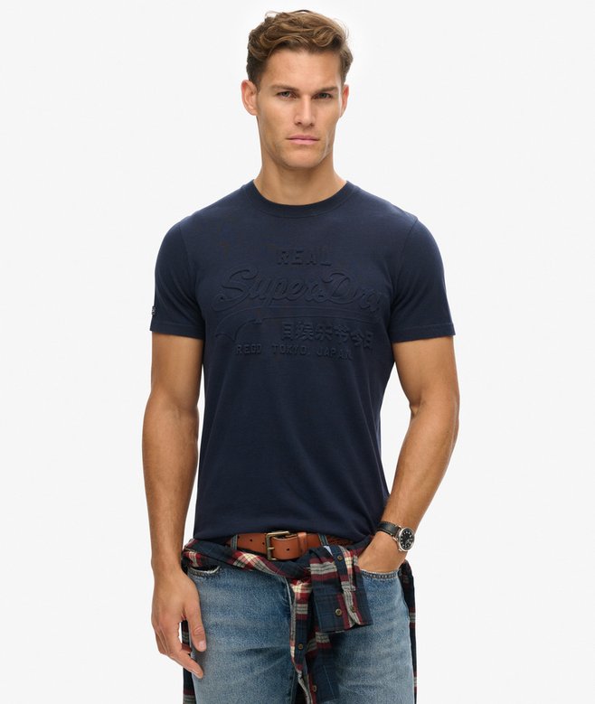 superdry Camiseta Vintage con logotipo en relieve Rebajas online