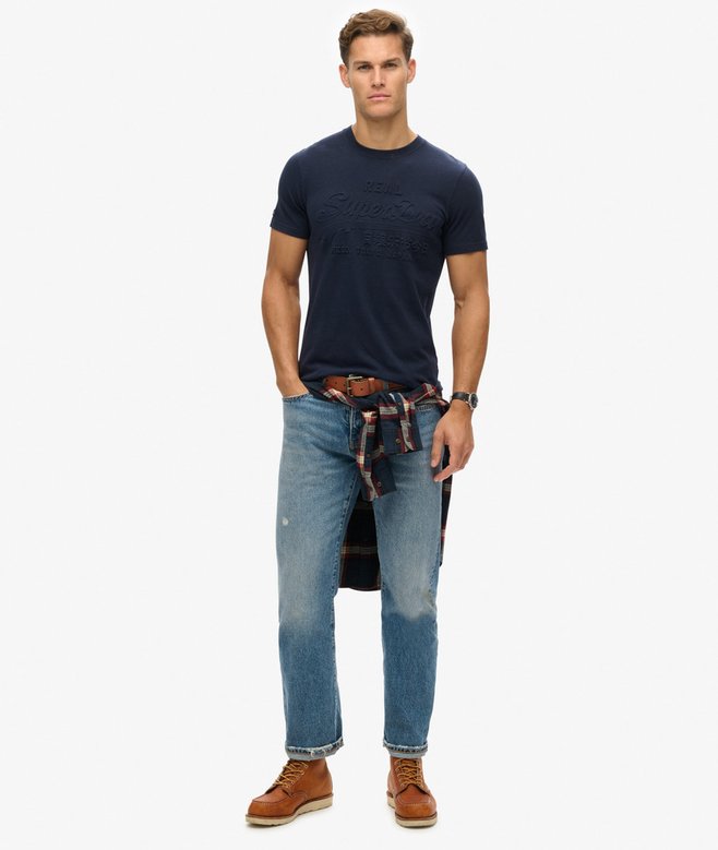 superdry Camiseta Vintage con logotipo en relieve Rebajas online