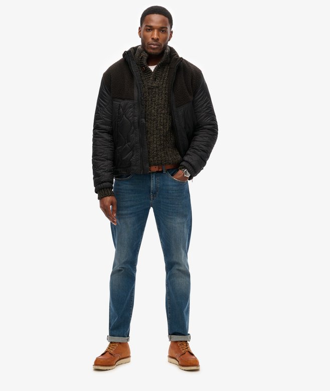 superdry Cazadora híbrida acolchada de borreguillo Rebajas top