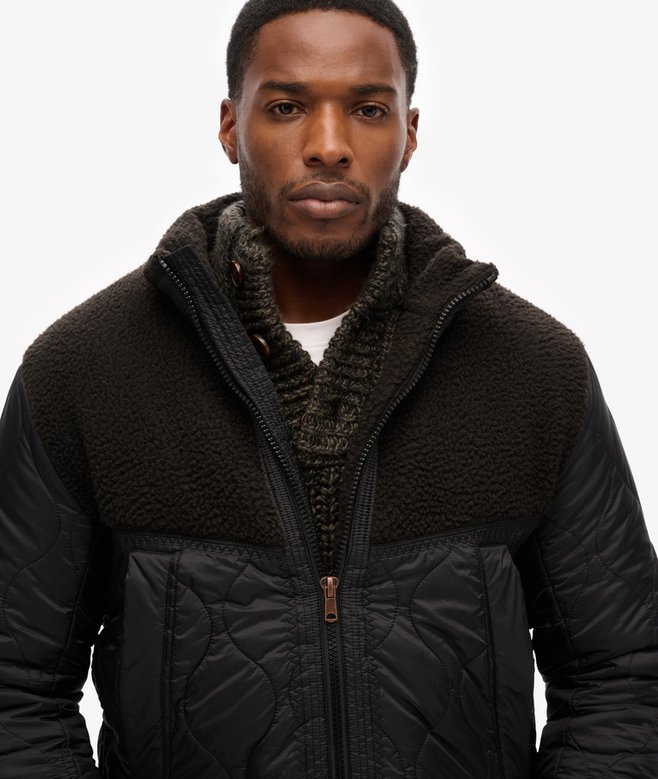 superdry Cazadora híbrida acolchada de borreguillo Rebajas top