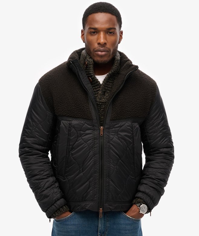 superdry Cazadora híbrida acolchada de borreguillo Rebajas top