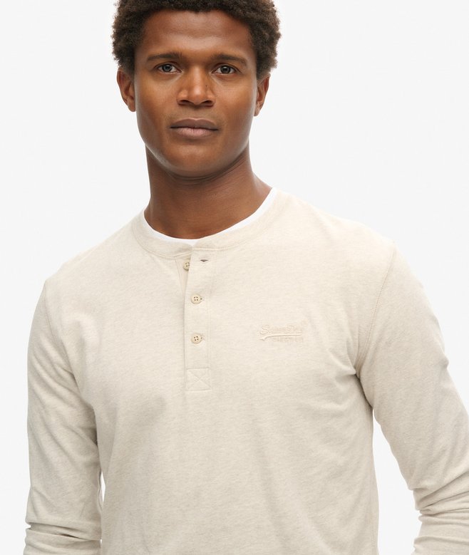 superdry Camisa con media botonadura y logotipo Vintage Logo bordado Envío gratis