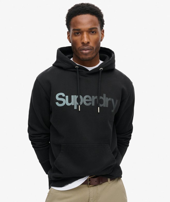 superdry Sudadera con capucha suelta con efecto descolorido y logotipo Core Últimos 3 días