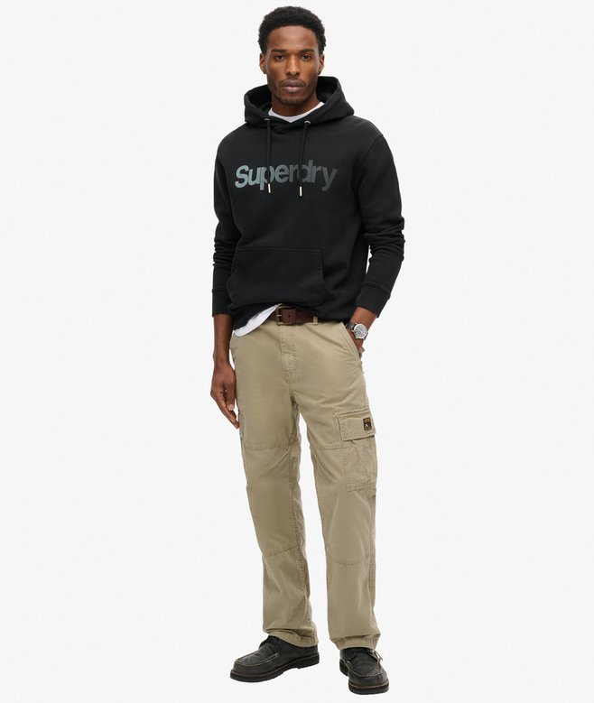 superdry Sudadera con capucha suelta con efecto descolorido y logotipo Core Últimos 3 días
