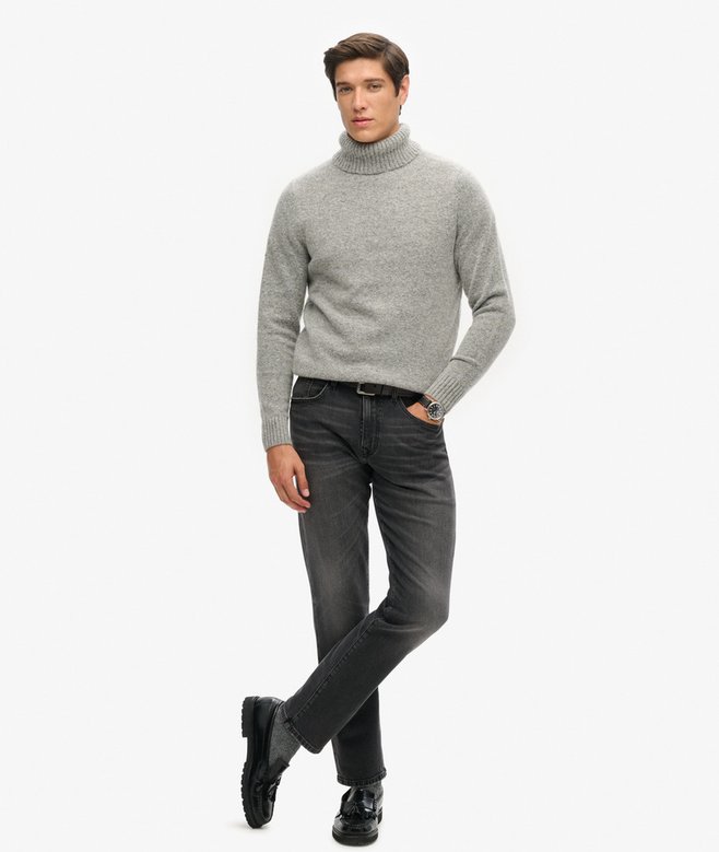 superdry Jersey cepillado de cuello vuelto Promoción por tiempo limitado