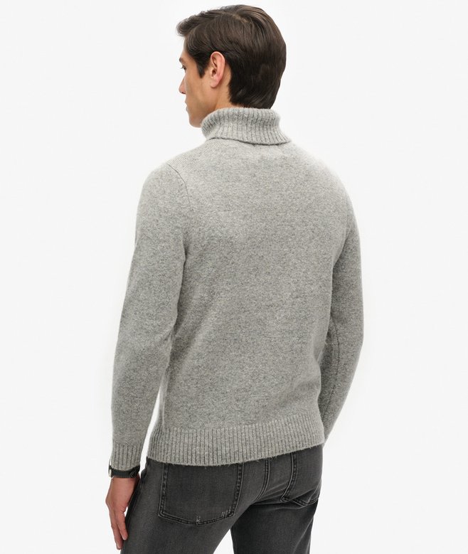 superdry Jersey cepillado de cuello vuelto Promoción por tiempo limitado