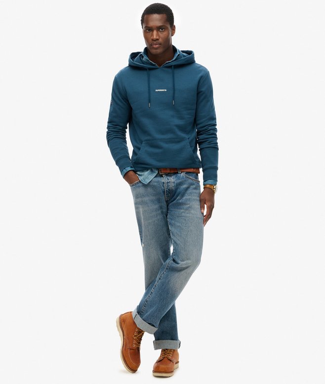 superdry Sudadera lisa con capucha Liquidación