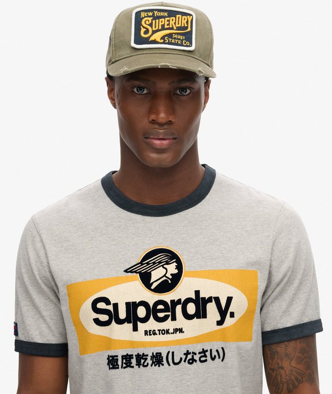 superdry Camiseta gráfica con logotipo Core Ringer Workwear Tienda de fábrica